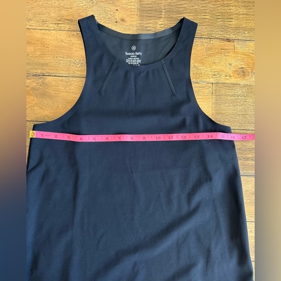 SWEATY BETTY Black Tank Top Activewear Yoga Power Mission Gym high compression - Picture 8 of 10